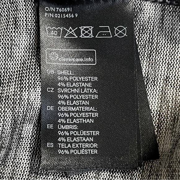 🌺 H&M Black Leopard Print Semi Sheer Oversized Tunic Top Size M NWT - Picture 7 of 8